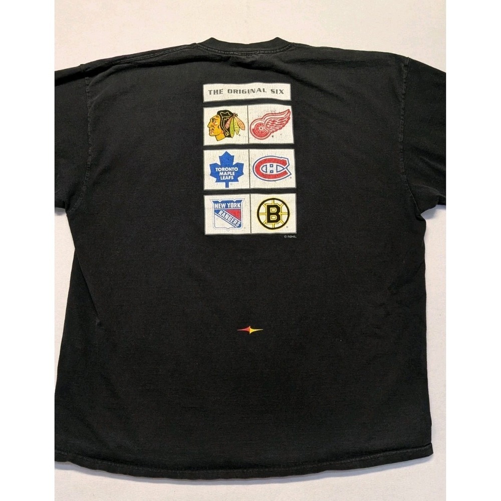 Vintage NHL Rival Original Six Hockey T-Shirt Red Wings Rangers Bruins Size XL